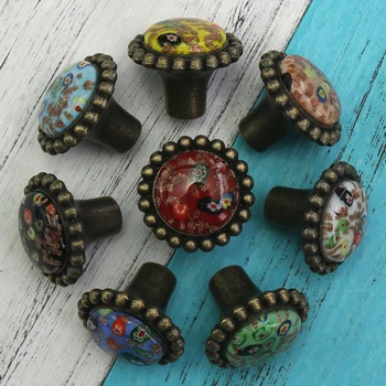 

2PCS Vintage Door Knobs Drawer Pull Handle Unique Cabinet Cupboard Wardrobe handle pull for furniture