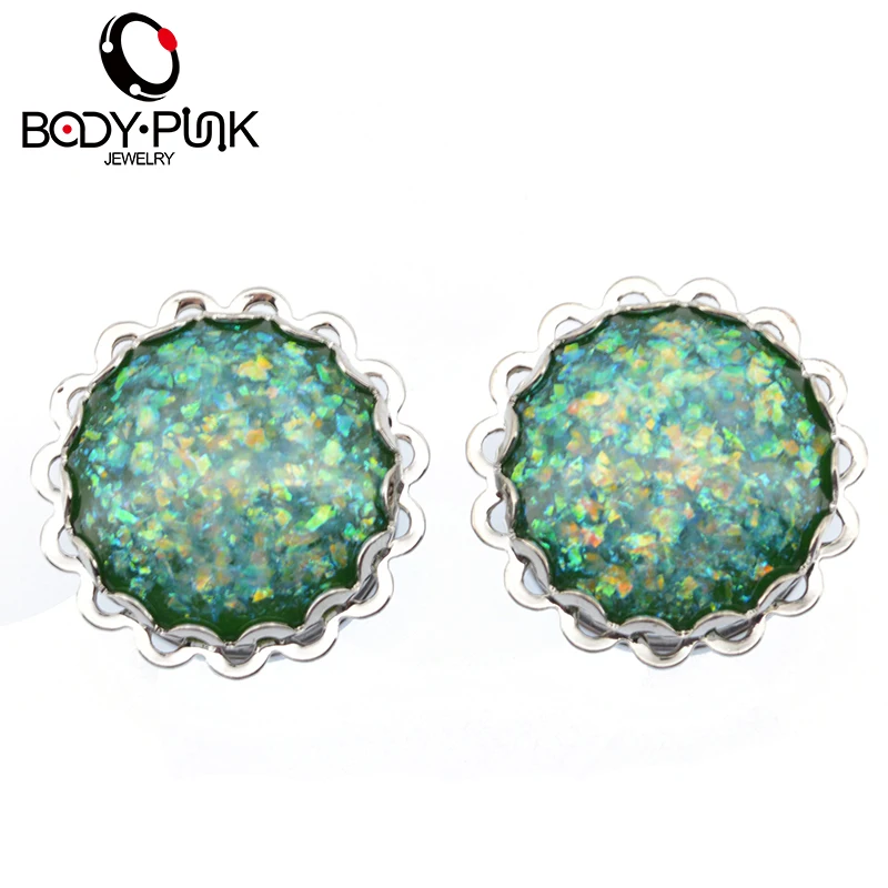 BODY PUNK Ear Tunnel Women Body Jewelry Piercing Gauges Clear