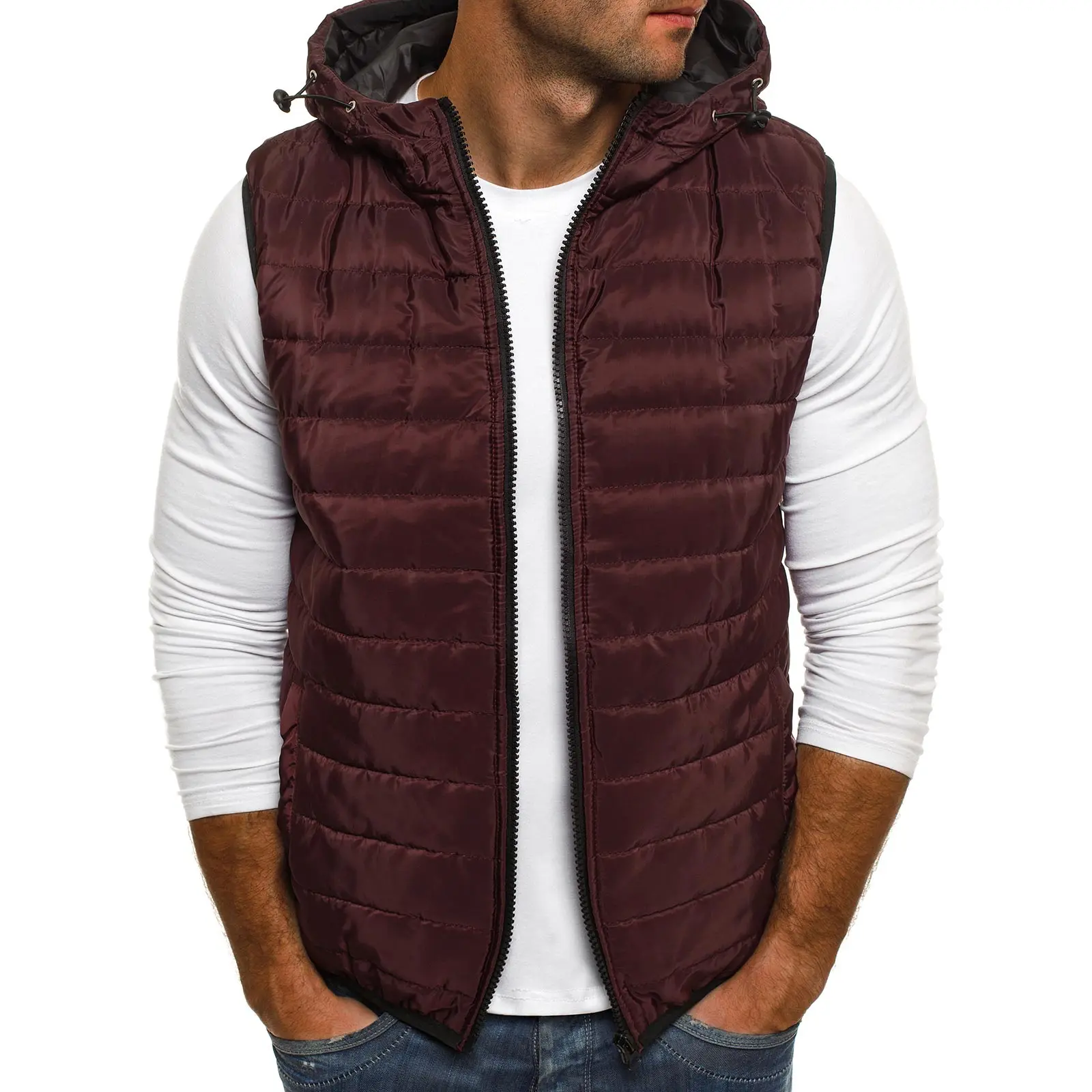 

ZOGAA 2019 Men Coat Winter Causal Hooded Down Jacket Winter Solid Men Down Jacket Mens Clothing 7 Colors