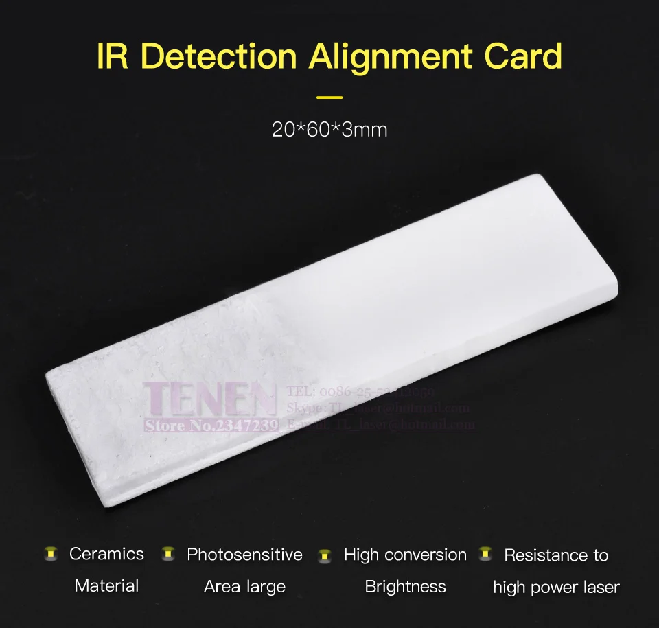 Details about   IR Detection Alignment Cards Infrared Dimmer Visualizer Calibrator Ceramic Plate 