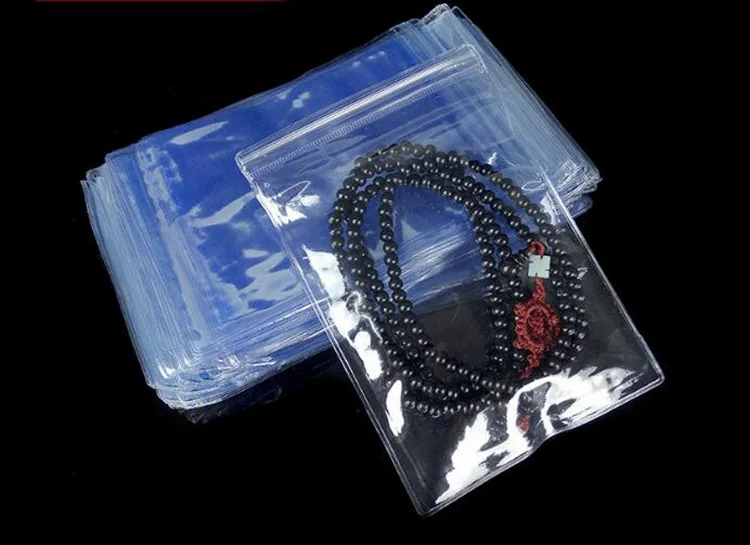 

100pcs/lot Clear PVC Plastic Coin Bag Case Transparent Envelopes Seal Plastic Storage Bag Zip Lock Gift Package Wholesale