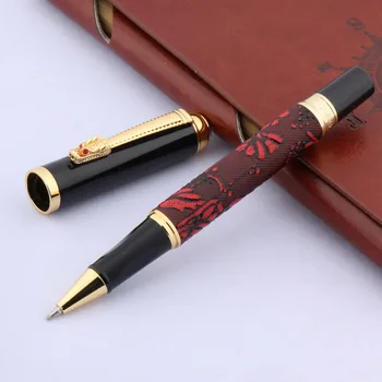 

pattern Wine red ROLLERBALL PEN Golden Dragon With Exquisite School Student Office Gifts Stationery