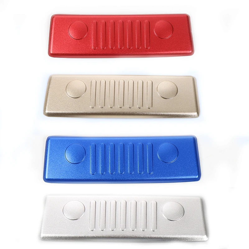 

Car Rear Seat Armrest Central Storage Box Trim Styling Sticker Aluminium Fit For Jeep Renegade 2015-2016