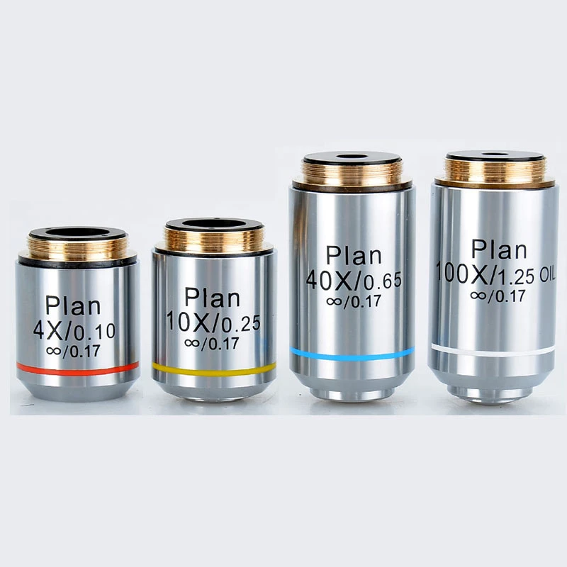 Corneliaa 4X 10X 40X 100X Plan Infinity Achromatic Professional Objective Lens 195 Microscope Objective Lens Accessories Corneliaa 4X 10X 40X 100X Plan Infinity Achromatic Professional Objective Lens 195 Microscope Objective Lens Accessories