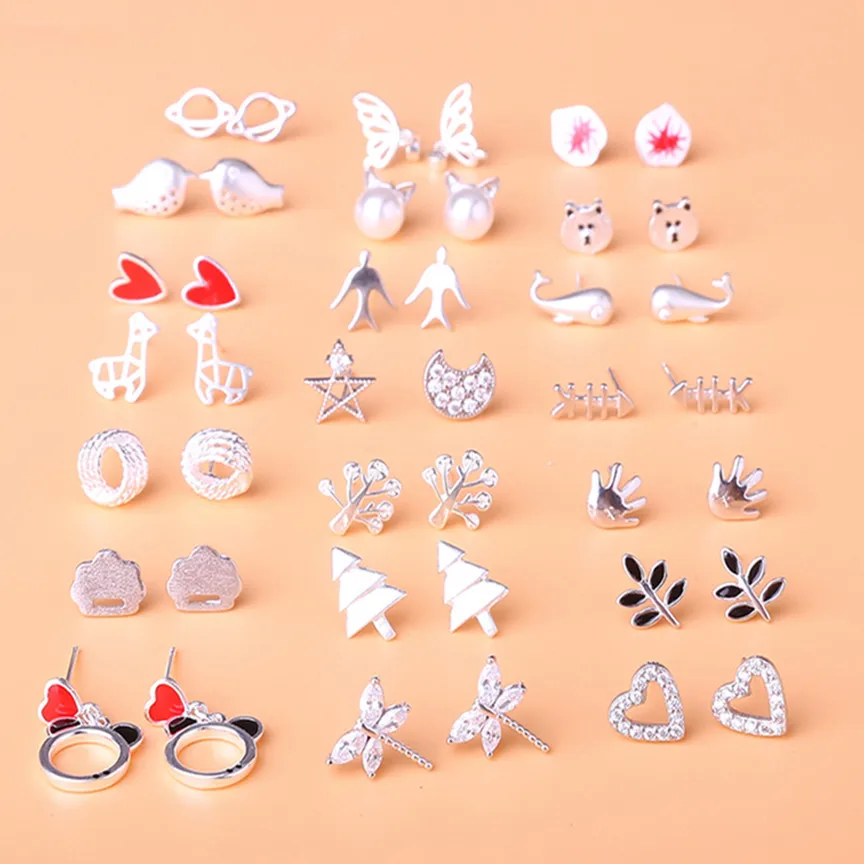 Aliexpress.com : Buy Korea S925 women anti allergy stud Earrings bijoux
