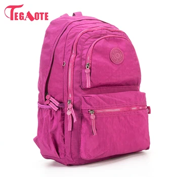 

TEGAOTE Women Backpack For Teenage Girls Waterproof Nylon Backpacks Mochila Female Travel Bagpack Schoolbag Women Bag Bagpack