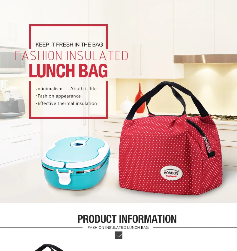 AOSBOS многоразовая Изолированная Термосумка для обеда для женщин и мужчин, многофункциональная 6л сумка-холодильник и теплый контейнер для обеда, герметичная водонепроницаемая сумка