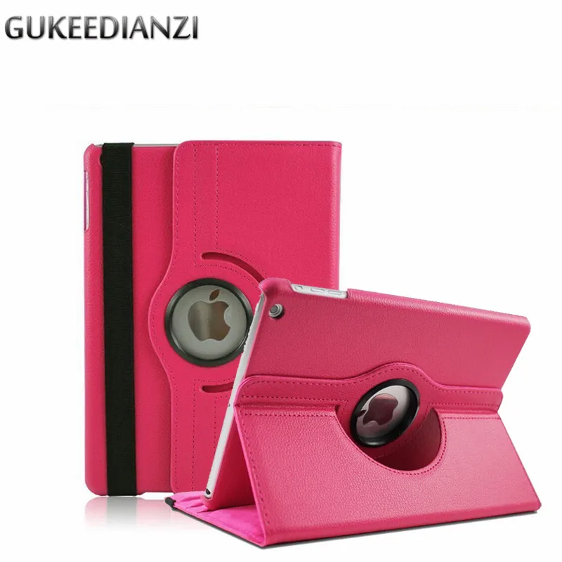 

Tablet Case For Apple Ipad 5 6 Air 1 2 Model A1566 A1567 9.7 360 Rotation PU Leather Smart Flip Stand Cover For i Pad 2017 2018