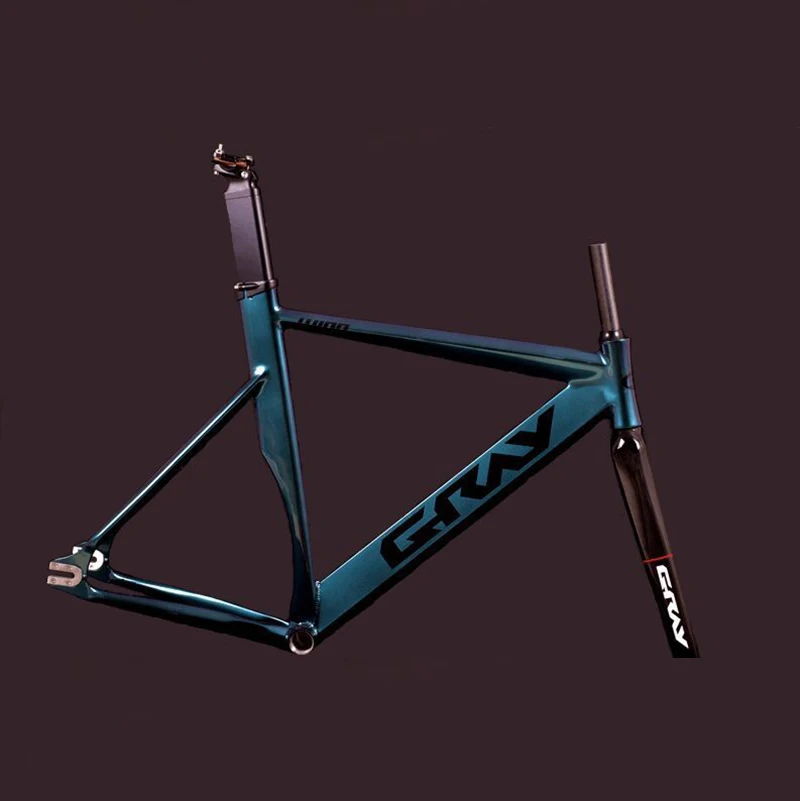 52 см 56 см Fixie велосипедная Рама, велосипедная рама из алюминиевого сплава с фиксированной передачей, велосипедная Рама с карбоновой вилкой