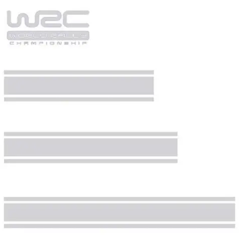  4Pcs/Pack WRC Decorative Stickers Racing Stripe Decal Sticker for Car Decoration Hood Roof Trunk Sk