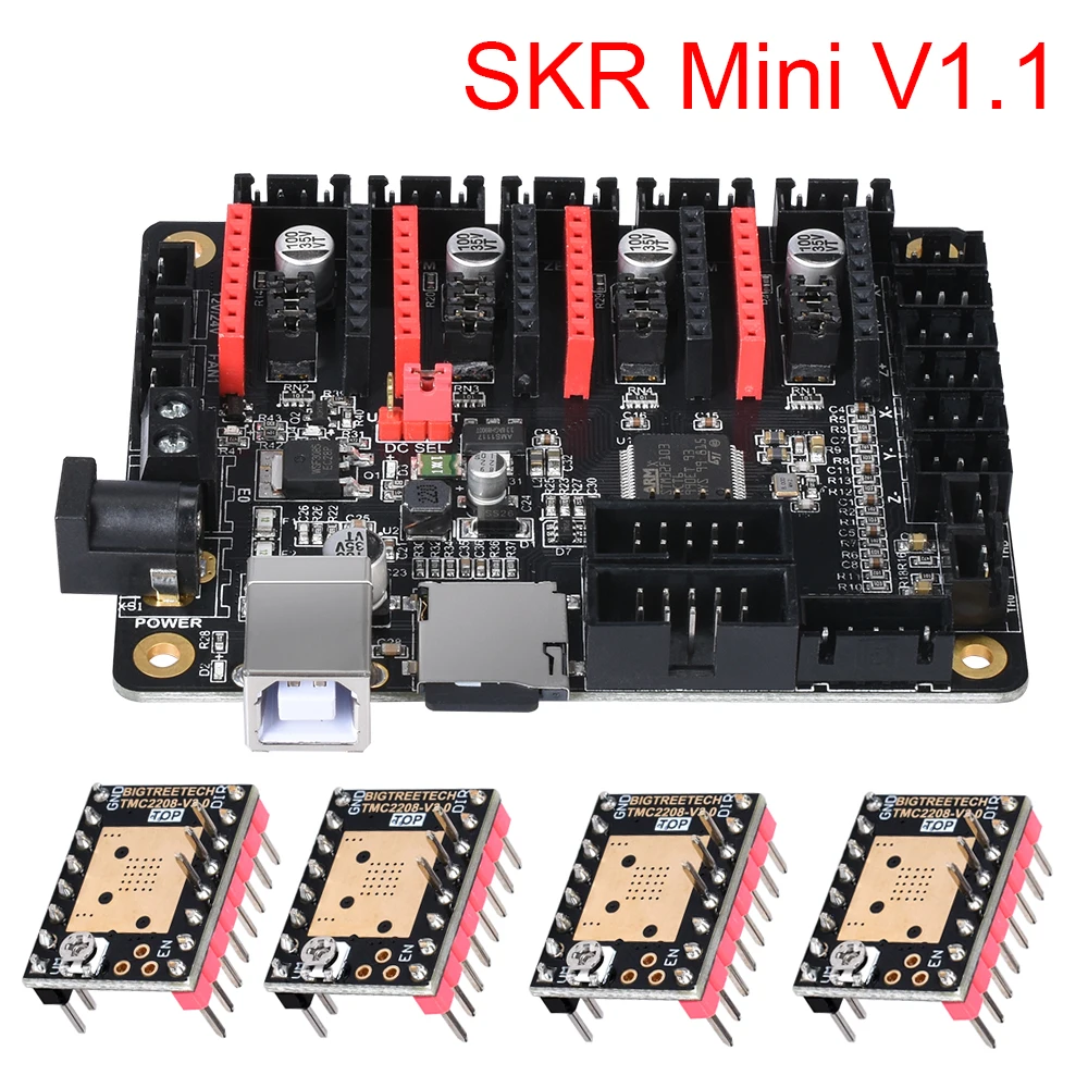 Материнская плата BIGTREETECH SKR MiNi V1.1 32 битная материнская с двойной осью Z TMC2208 для Reprap