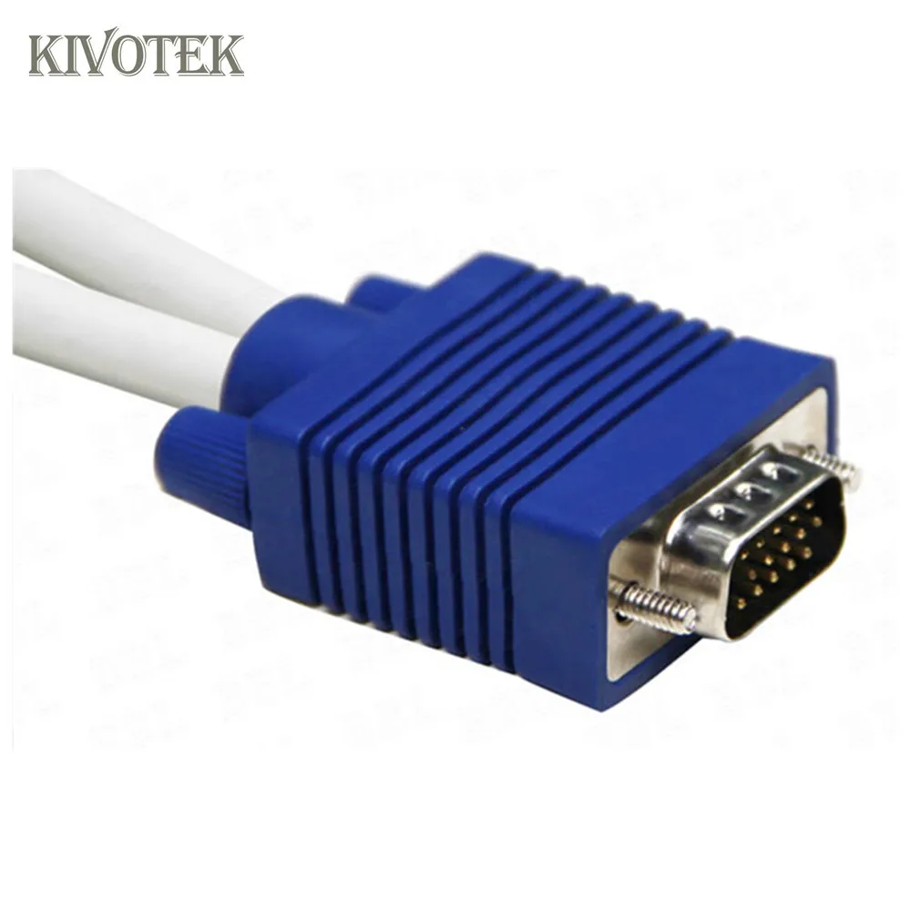 Кабель переходник с VGA на два гнезда 15 контактный разъем Vga для ПК адаптер Svga папа 2