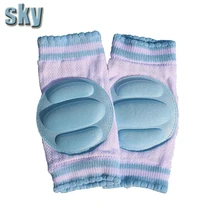 Горячая Распродажа Угловые наколенники Детские удобные мягкие хлопковые сетчатые дышащие губки дети ползают учимся ходить наколенники