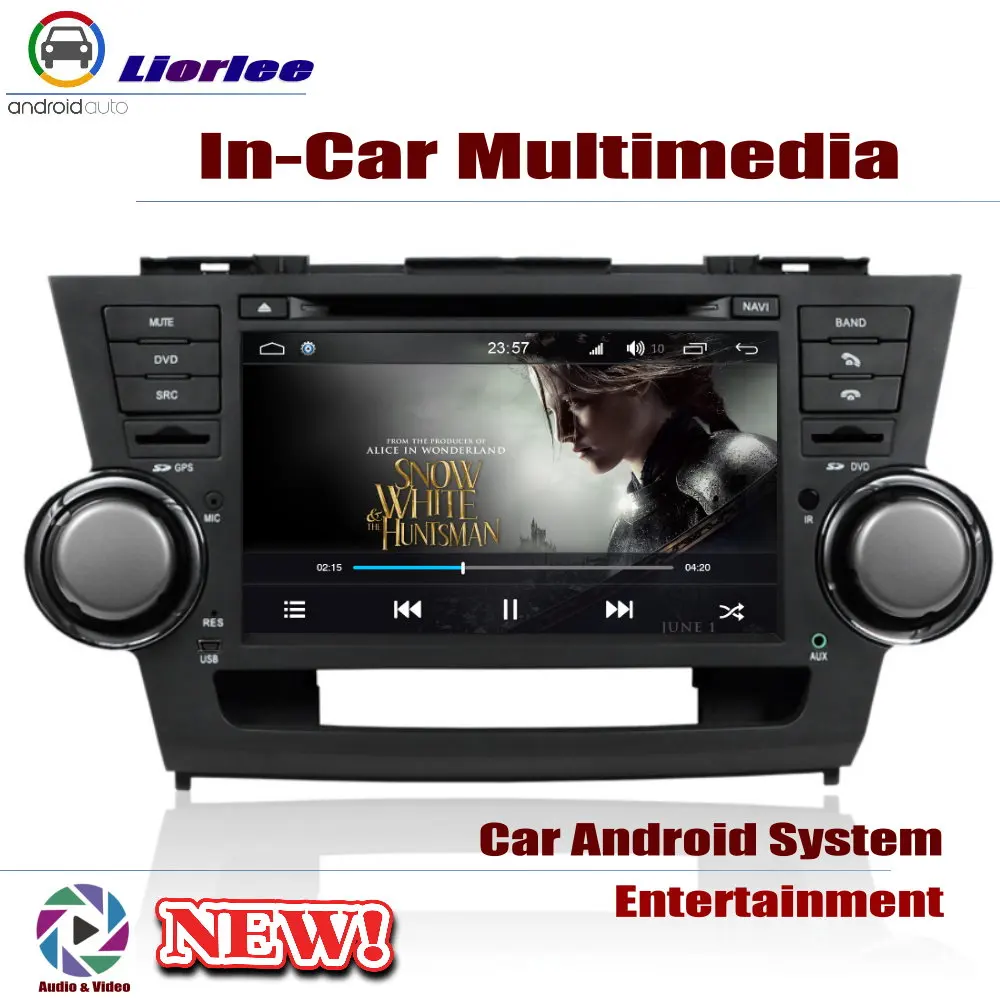 Excellent For Toyota Highlander 2007~2013 Car Android Player Radio DVD GPS Navigation Displayer System Audio Video In Dash Multimedia 3