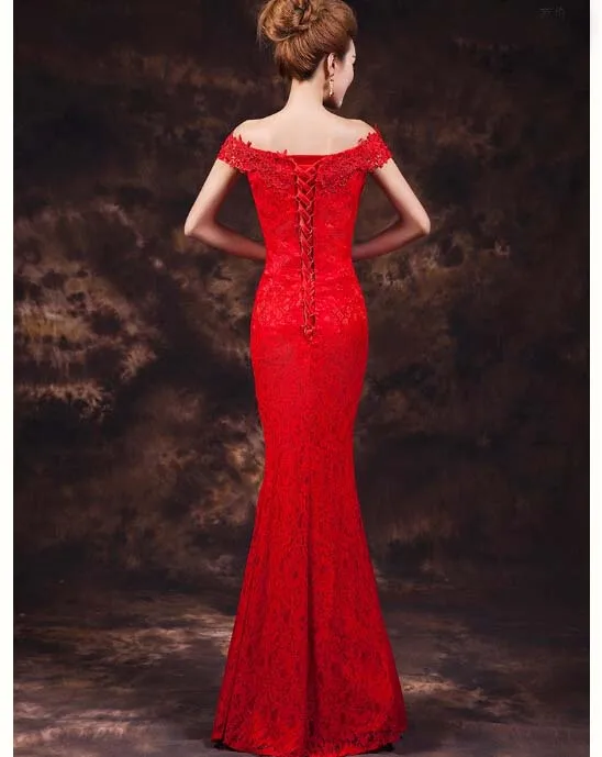 Женское платье для официальных приемов красный сексуальный вырез «сердечко» приталенный полный длинный подол Выходные туфли на выпускной для женщин платье в деловом стиле для вечеринки платья новое поступление скромные w2325
