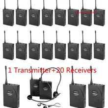 Takstar UHF938/UHF 938 Беспроводной гид Системы частота УВЧ 1 передатчик+ 20 приемники для проведение экскурсий осмотра достопримечательностей