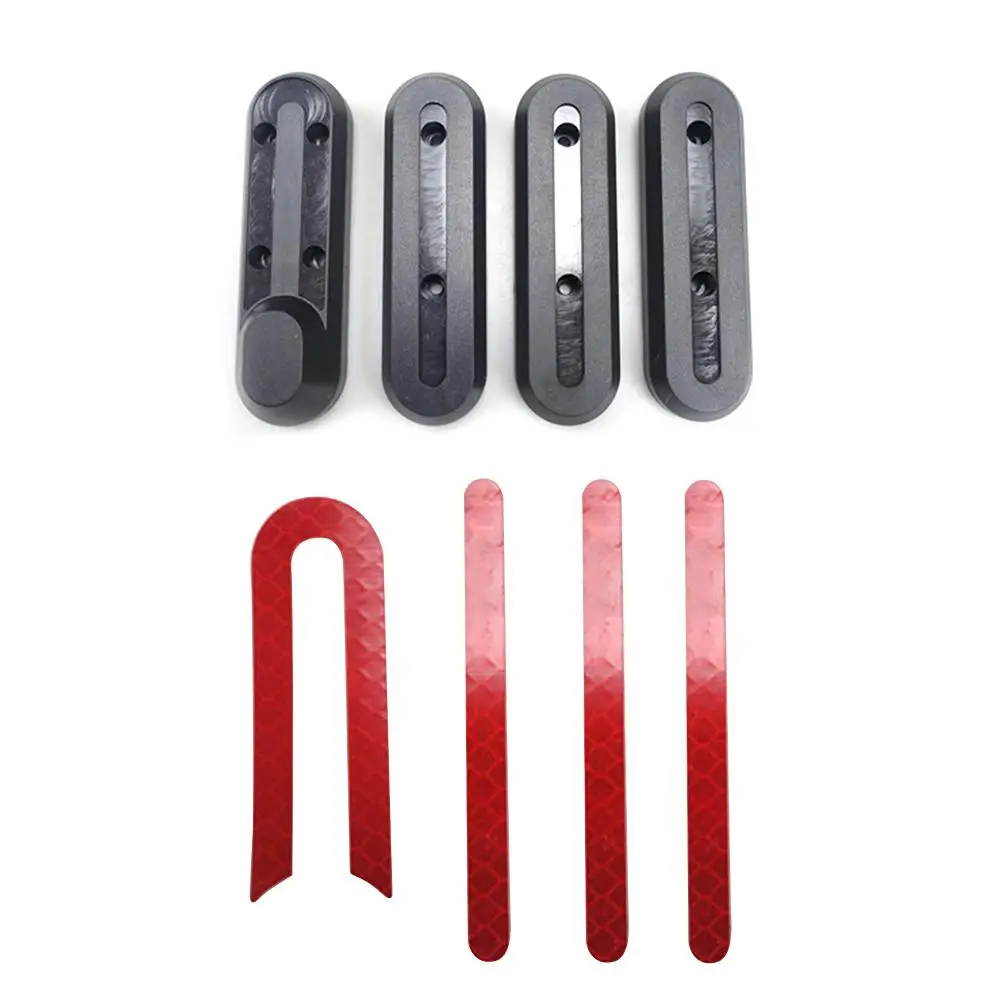 الجبهة الخلفية عجلة الغطاء الواقي مع الخطي U على شكل ملصقات ل Xiaomi Mijia M365 سكوتر كهربائي لوح التزلج الملحقات