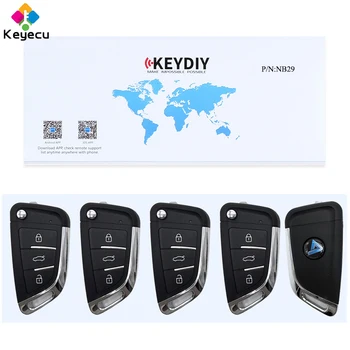

KEYECU 5PCS/Lot Universal KD Remotes NB-Series NB29-3 for KD900 KD900+ URG200+ KD-X2, KEYDIY Remote Key FOB for NB29 NB29-3