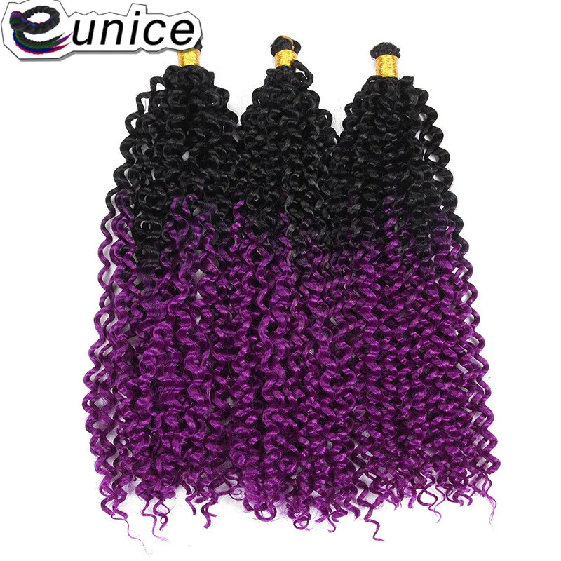Water Wave Ombre Crochet Braids Synthetic Braiding Hair (28)