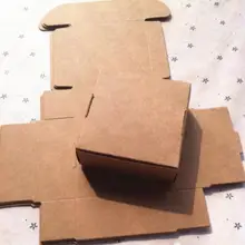 50 шт/партия крафт-подарочные коробки пустая бумажная коробка для переноски картонная шкатулка с дисплеем/упаковочная коробка принимаем логотип на заказ дополнительная стоимость
