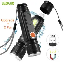 Upgrade Led High Powerful Flashlight IP65 Cree XML-T6 Zoomable Torch lanterna Tactical Light USB Bicycle lantern zaklamp Lamp