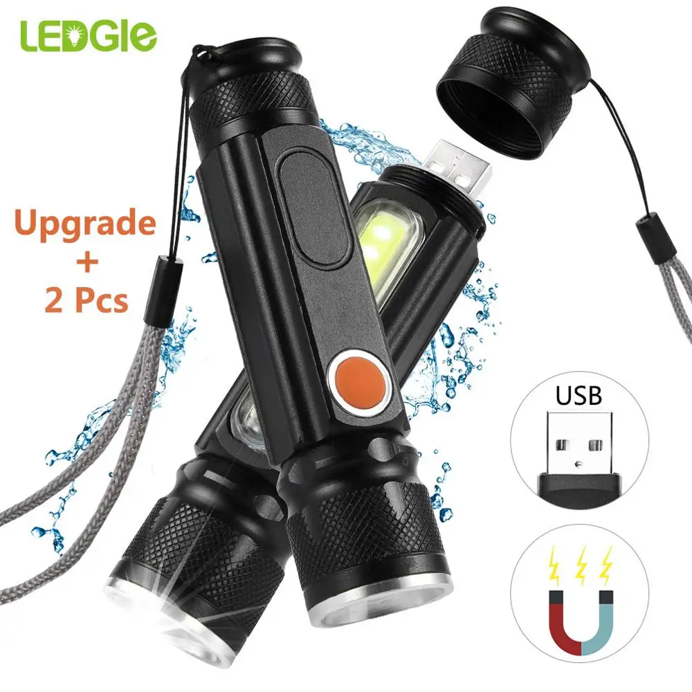 

Upgrade Led High Powerful Flashlight IP65 Cree XML-T6 Zoomable Torch lanterna Tactical Light USB Bicycle lantern zaklamp Lamp