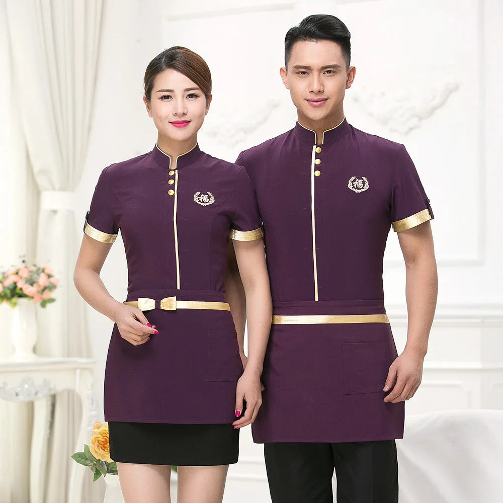Гостиничная форма для летних вечеринок комбинезоны с коротким рукавом|uniform