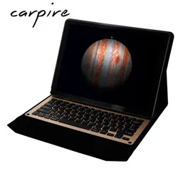 Carprie ультра Алюминий Беспроводной Bluetooth клавиатура крышка Подставка кожаный чехол кожи для iPad Pro 12,9 дюймов 20J