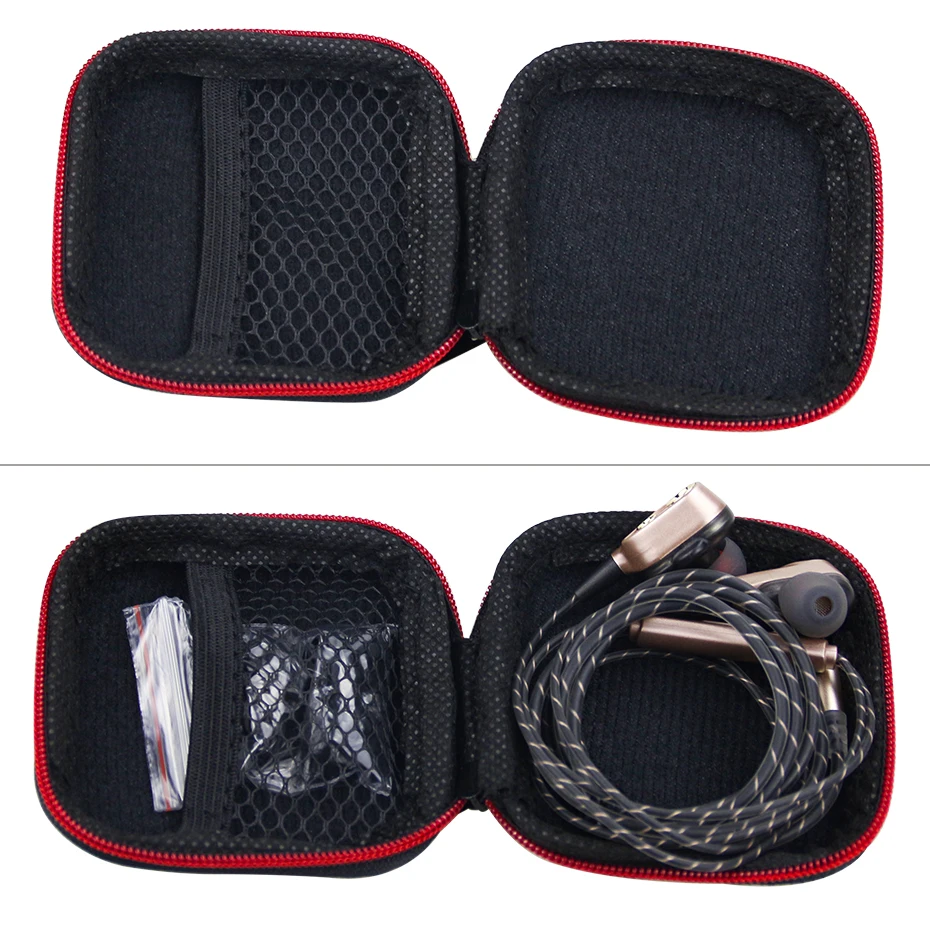 

Headphone Case Bag Portable Earphone Earbuds Hard Box Storage for Memory Card USB Cable Organizer Mini Earphone Bag