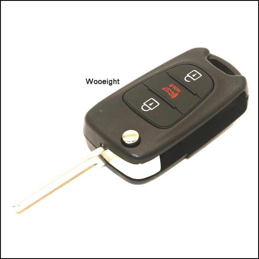 

Wooeight 1Pc 3 Button Flip Folding Remote Key Shell Car Keys Uncut Blank Case Cover For Kia Soul 2010 2011 2012 2013 Accessories
