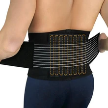 Breathable Waist Support Brace Belt Men’s Lumbar Support Health Care Tools Black Adjustable Back Belt for Gym Sports Pain Relief