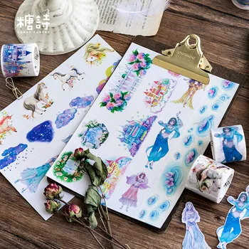 

3.5CM/4CM Loulan Girl Series Paper Washi Tape Scrapbooking DIY Decor Diary Album Notebook Craft Stationery