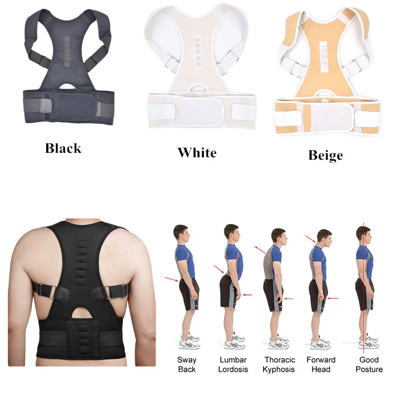 

2018 Drop Shipping Hot Sale Belly Sweat Belt Posture Brace Shoulder Back Support Back Posture Corrector Men Shoulder Posture