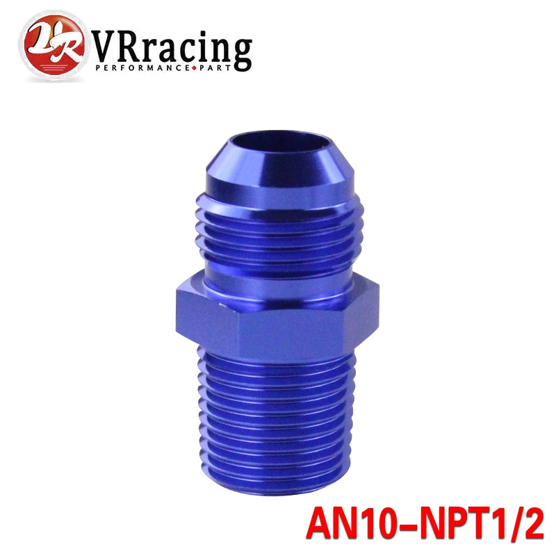 VR RACING (AN10 NPT1/2) AN10 до 1/2 NPT прямой адаптер фитинг для автомобильного шланга мужской