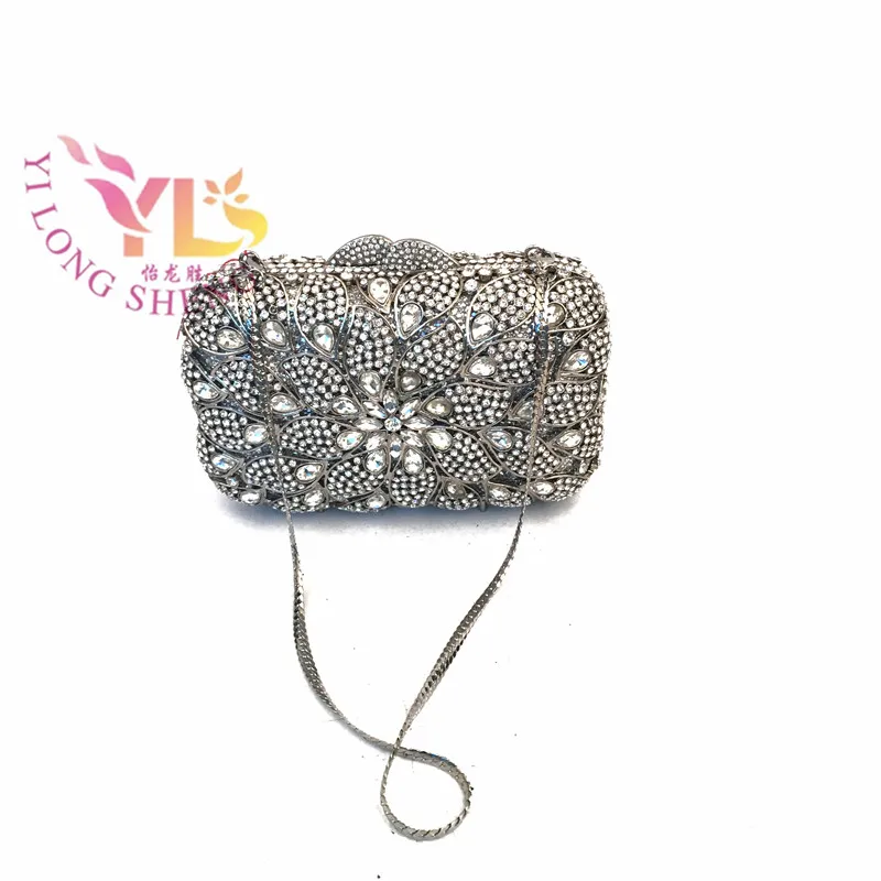 

Clutch Evening Bags Silver Best Made Women Trendy Crystal Clutches Evening Ladies Rhinestone Evening Clutch Purse YLS-F50
