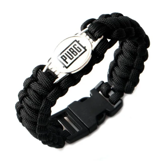 

2018 Game PUBG Knit Bracelet Playerunknown Battle Fields Cosplay Accessories Dinner Chicken rope chain Leisure sports bracelet