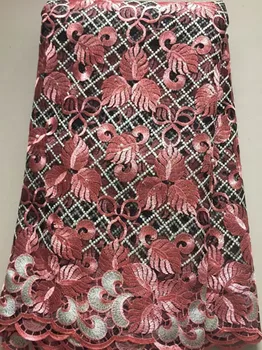 

High Quality Nigerian Lace Fabrics 2019 With Stones beads African French Net Lace Fabric Tulle Mesh Fabric For Party ALL3300