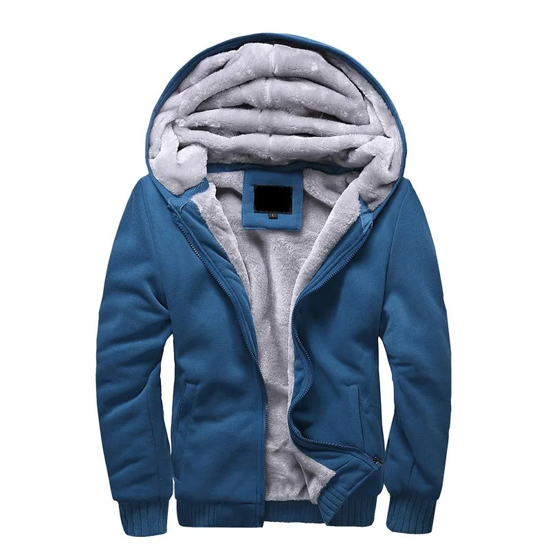  MQUEENFOX 2019 New Winter Warm Bomber Jacket Casual Hoodies Thick Outwear Overcoat Brand Zipper Coa