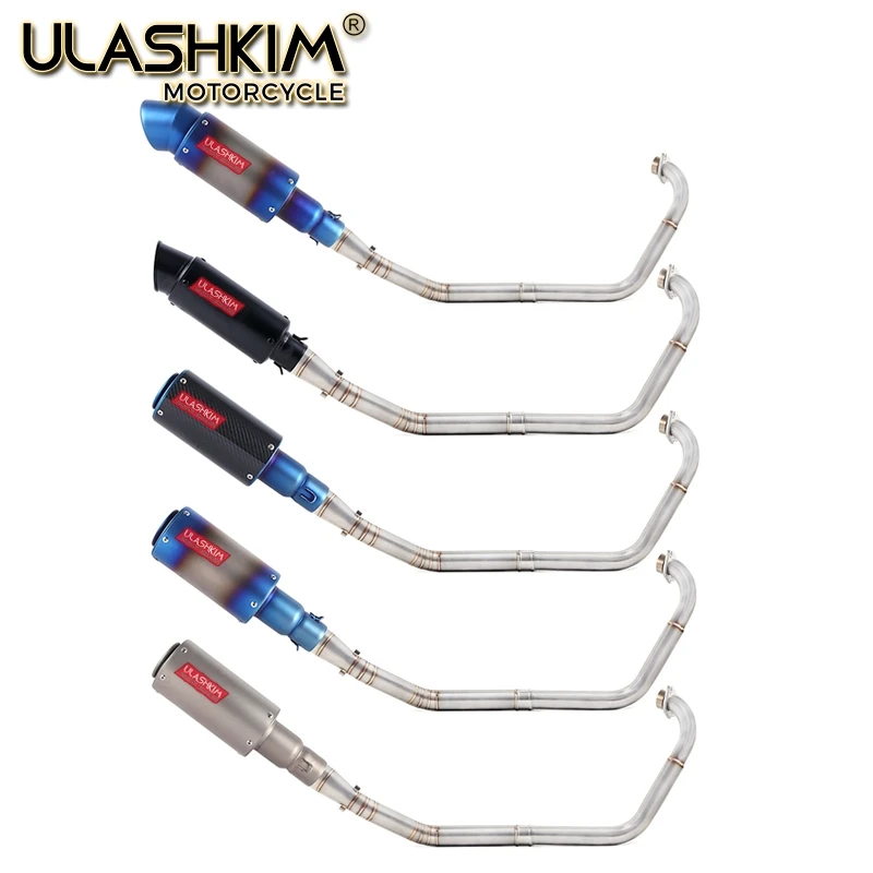 

Motorcycle Full Exhaust Escape System Modifed Middle Link Pipe Slip On For yamaha YZF-R15 R5 MT-15 MT 15 125 2008-2017