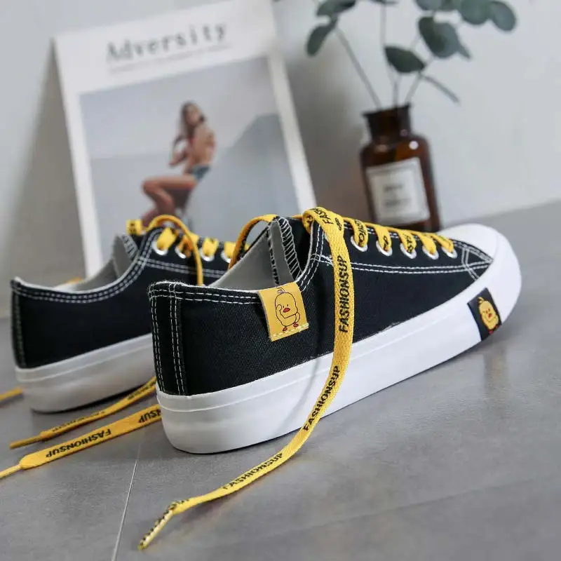 

Canvas shoes female 2019 tide shoes spring new students wild Korean version of the network red Harajuku ulzzang board shoes ins