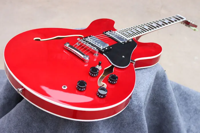 

Custom Shop ES335 Red Electric Guitar Ebony Frets Freeshipping