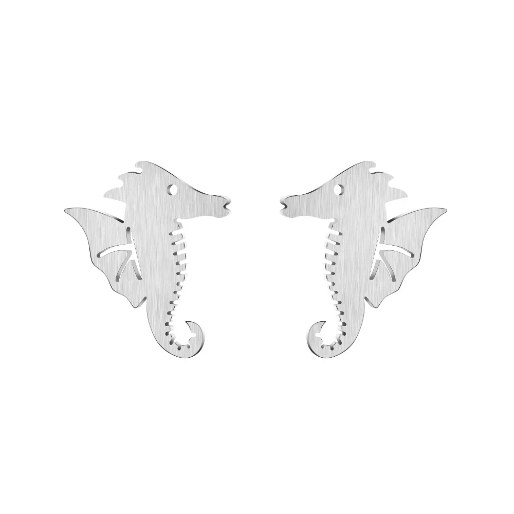 Женские серьги гвоздики из нержавеющей стали|horse stud earrings|stud earringsearrings style |