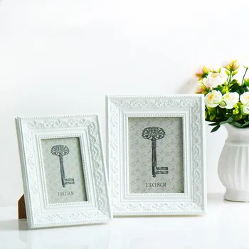 

European Luxury Photo Frame Creative Resin Wooden Photo Frame Romantic Wedding Photo Frame Decoration