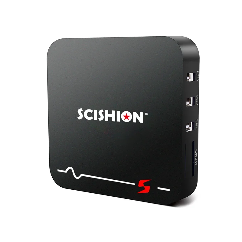 New SCISHION MODEL S Android 8.1 TV Box 2G RAM 16G ROM RK3229 Home Threater Support 4K H.265 2.4G WiFi Video PK TX3 voice tv box