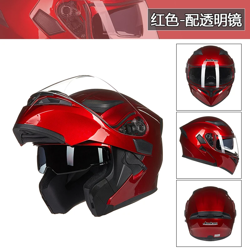 Модульный мотоциклетный шлем Флип Полный лицевой гоночный шлем cascos para moto двойные линзы могут быть оснащены Bluetooth capacete DOT