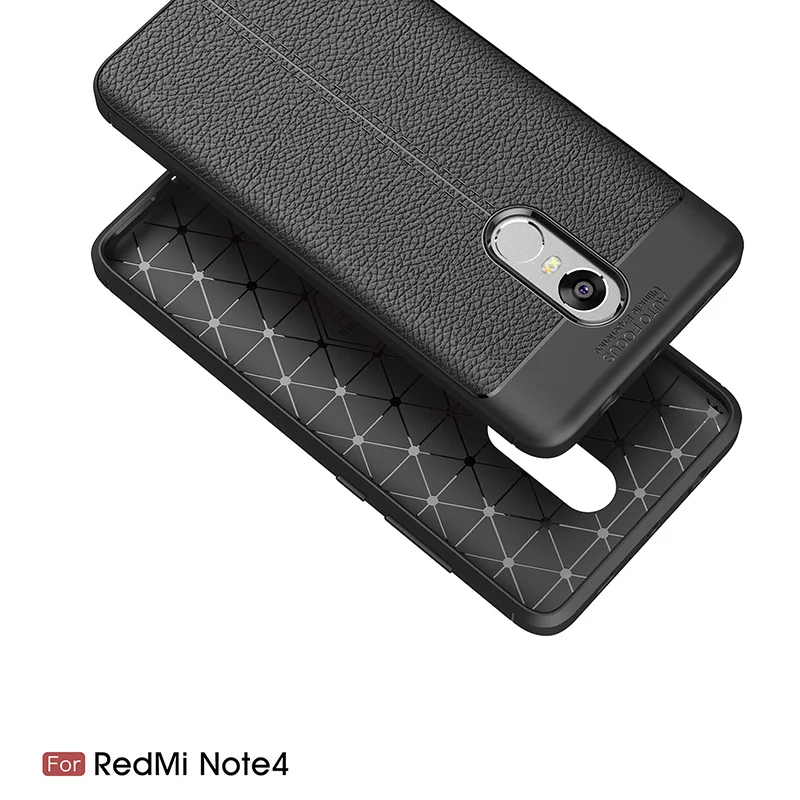 Litchi silicone case xiaomi redmi note 4 4x (2)