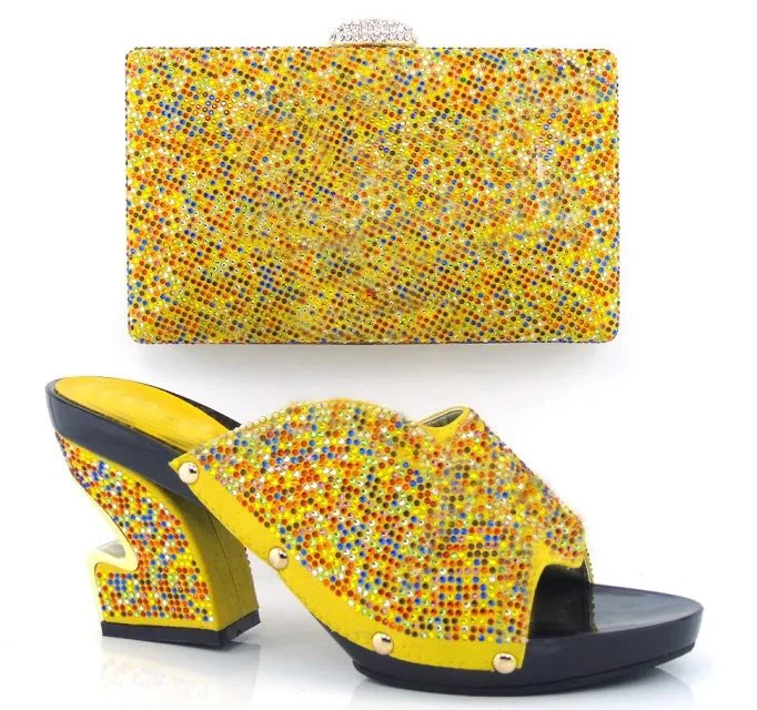 

Shoe and Bag To Match Italian Women Shoe and Bag To Match for Parties Summer African Style Shoes and Bag Set 1701v0521d28