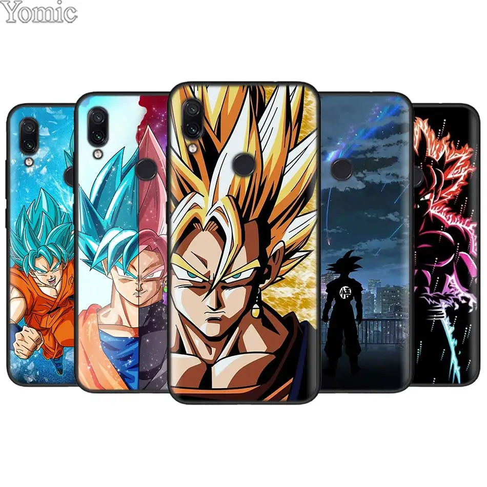 

dragon ball Ultra Instinct Vegeta Black Case for Xiaomi Redmi 7 6 5 Note 7 5 6 Pro 4X 5A 6A S2 GO Poco F1 Soft Silicone Cover