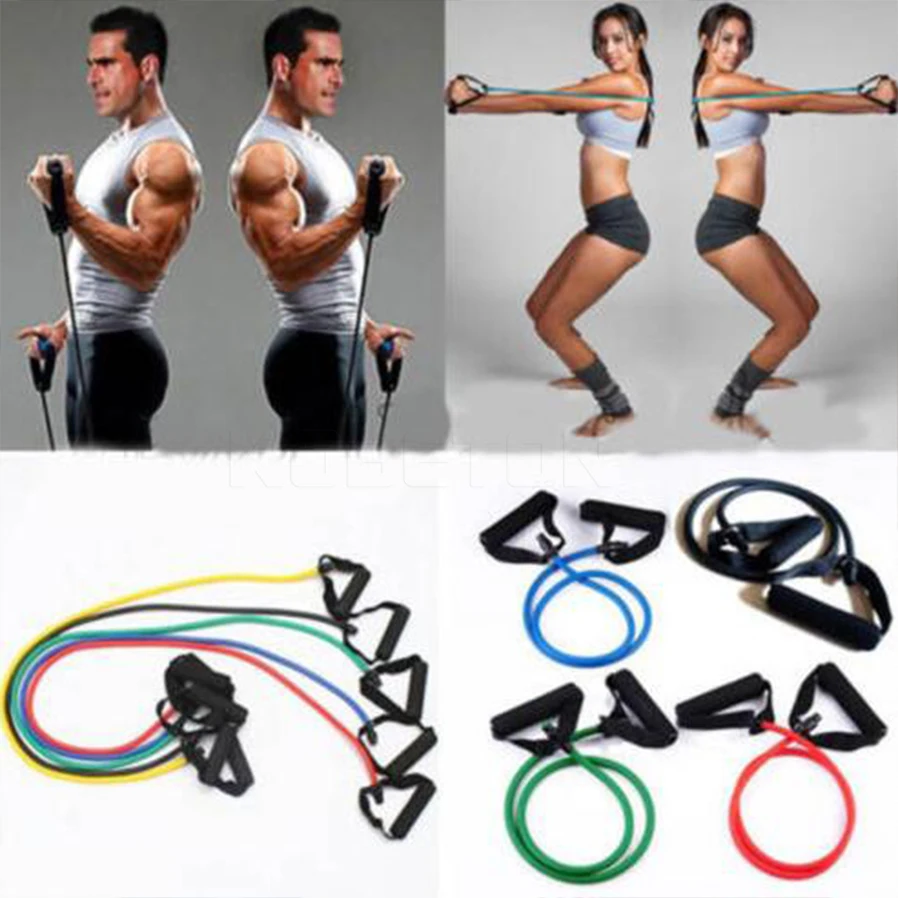 Pull Rope Yoga Fitness Resistance Bands Exercise Tubes