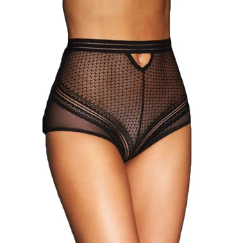 

Panties Women Plus Size High Waist Transparent Panties Newly Ropa Interior Femenina Sexy Lace Perspective Briefs Women P5154